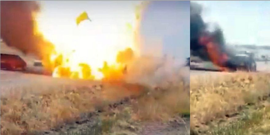 LPG'li araç bomba gibi patladı