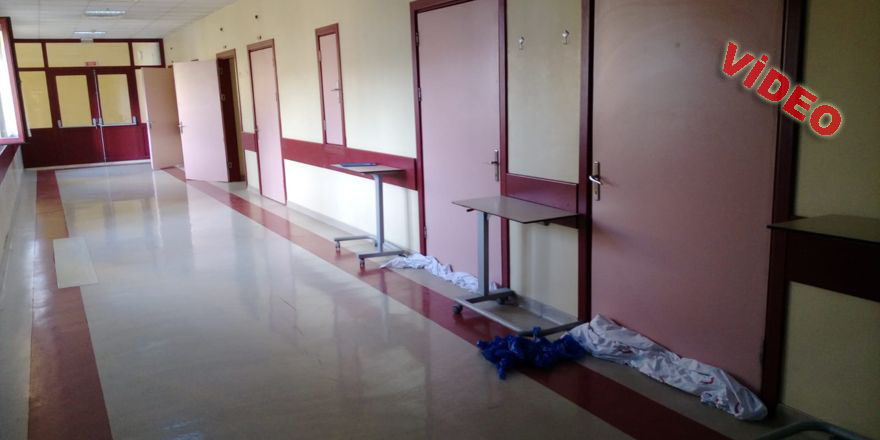 Diyarbakır’da hastaneyi tahta kuruları sardı