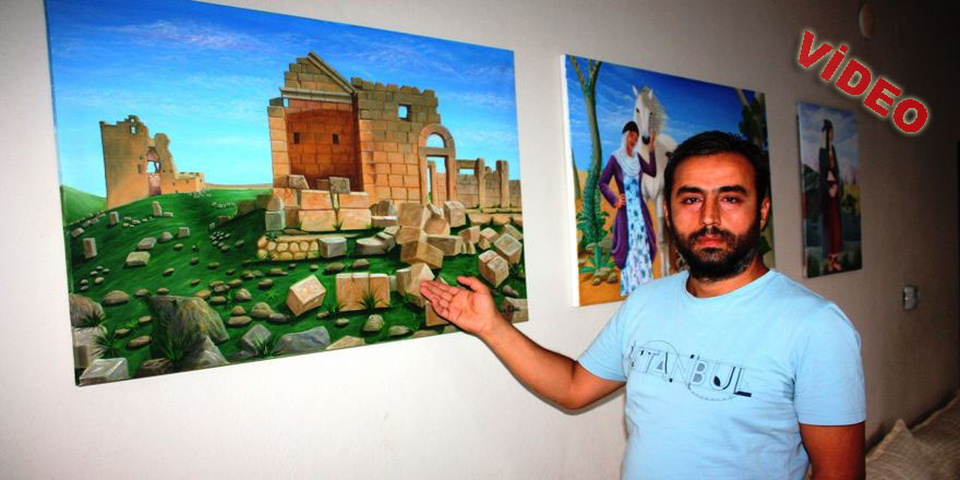 Eğitim almadan profesyonel ressam oldu