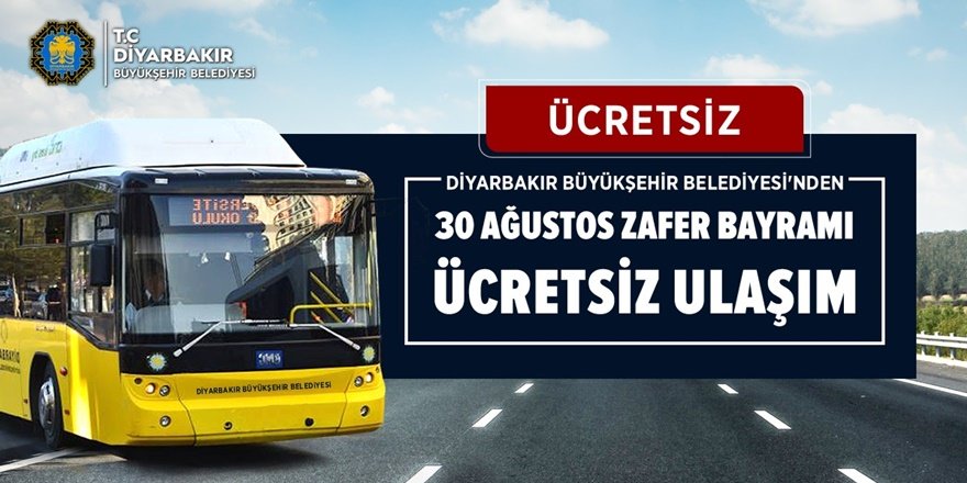 30 Ağustos'ta ücretsiz ulaşım