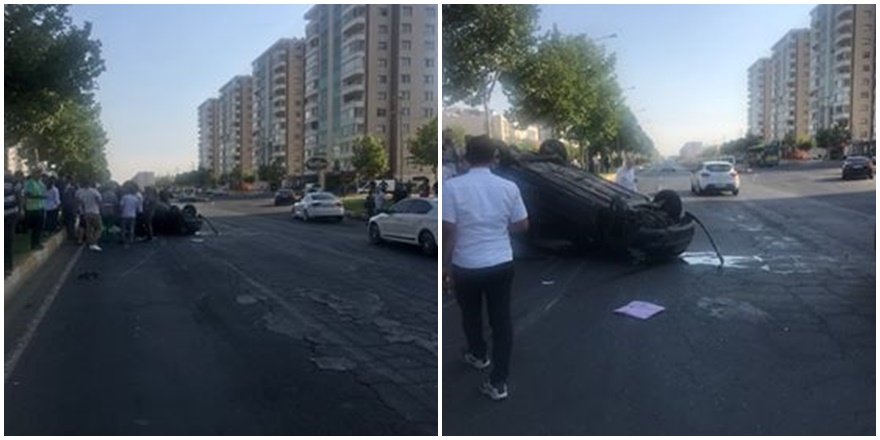 75 metre yol'da kaza: 1 yaralı