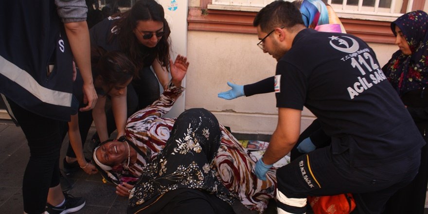 Çocuğunun yaralandığını duyan anne sinir krizi geçirdi