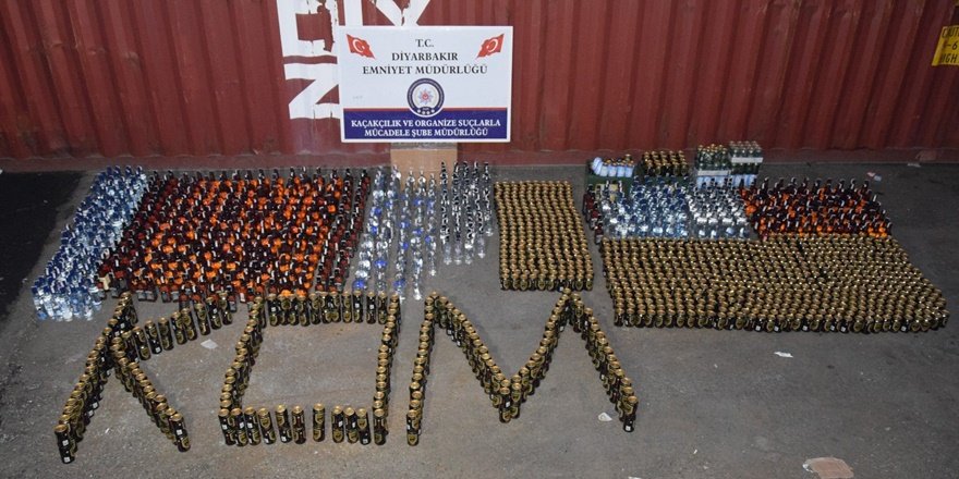 Diyarbakır’da kaçak içki operasyonu