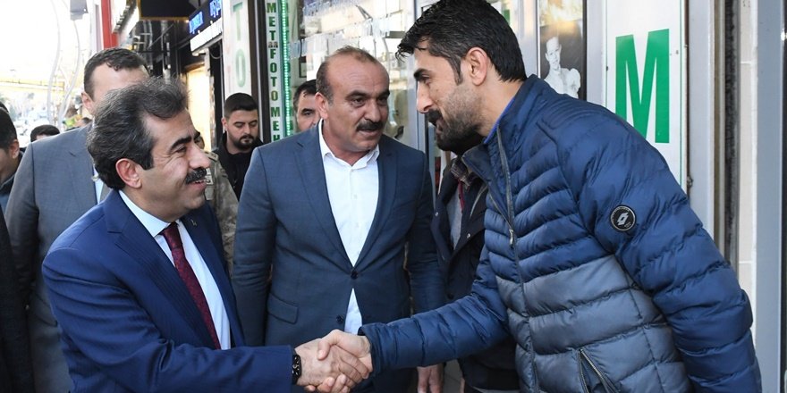 Vali Güzeloğlu’ndan, Silvan’da esnaf ziyareti