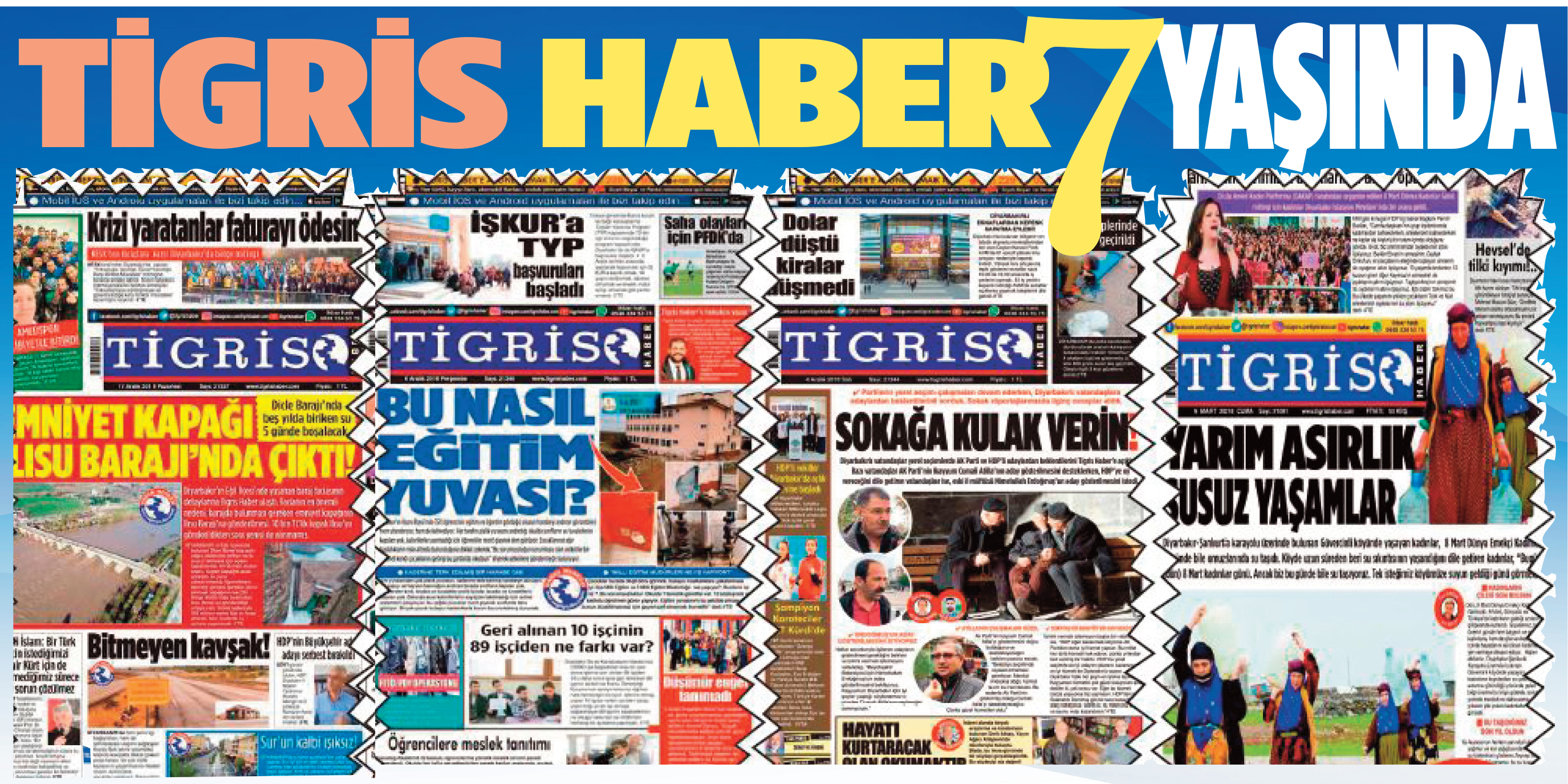 Gazetemiz 7 yaşında, teşekkürler Diyarbakır