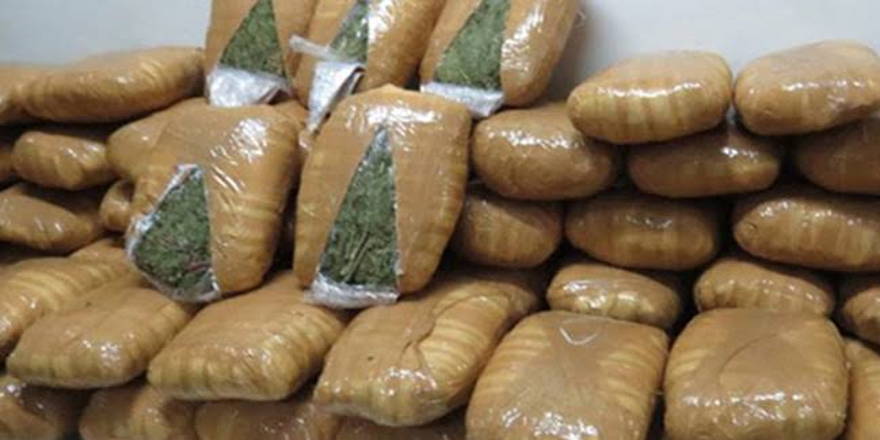 2 ton uyuşturucu madde ele geçirildi