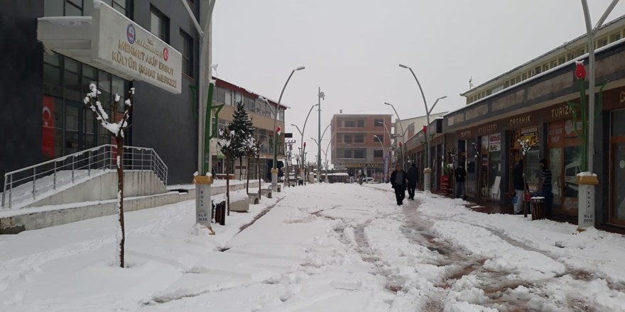 Kulp’ta okullar kar nedeni ile bir gün tatil edildi
