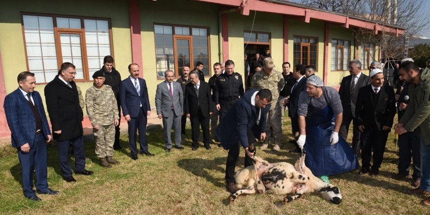 Türkiye’de yaşanan olayların son bulması için kurban kesildi