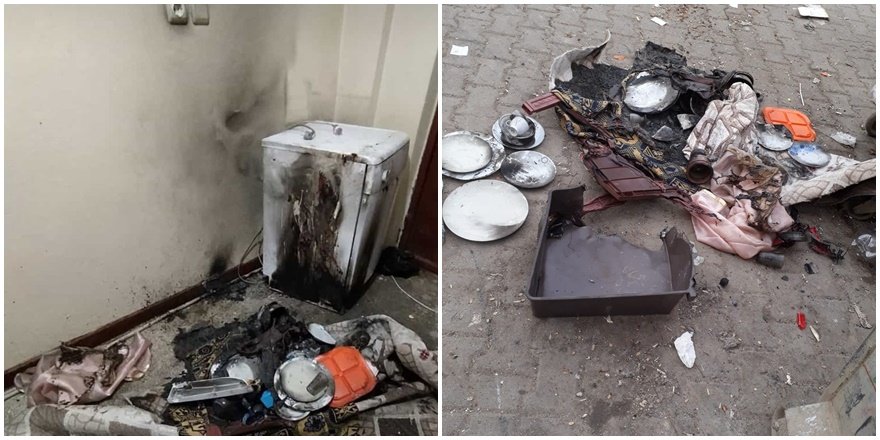 Diyarbakır'da yangın mağdur etti