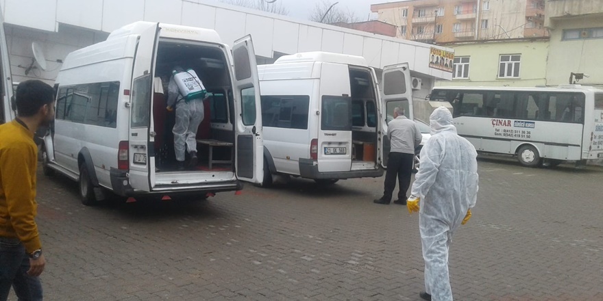 Çınar’da dezenfekte çalışmaları