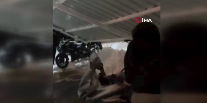 Diyarbakır’da yurt otoparkının çatısı çöktü