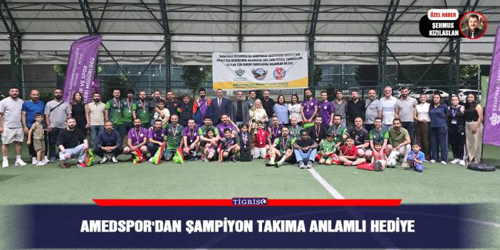 Amedspor'dan şampiyon takıma anlamlı hediye