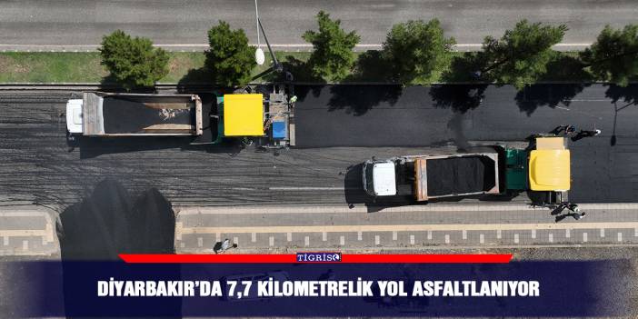 Diyarbakır’da 7,7 kilometrelik yol asfaltlanıyor