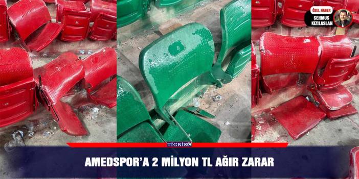 Amedspor’a 2 Milyon TL ağır zarar