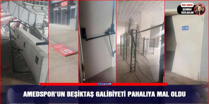 Amedspor’un Beşiktaş galibiyeti pahalıya mal oldu