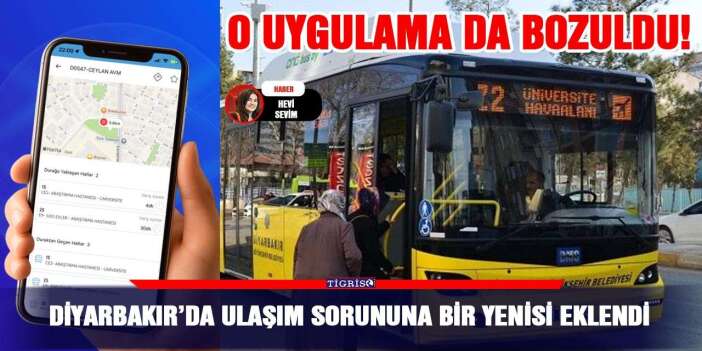 Diyarbakır’da ulaşım sorununa bir yenisi eklendi