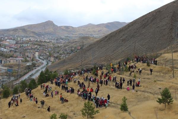 Hakkari'nin Yeni Valisi, Öğrencilerle Fidan Dikti