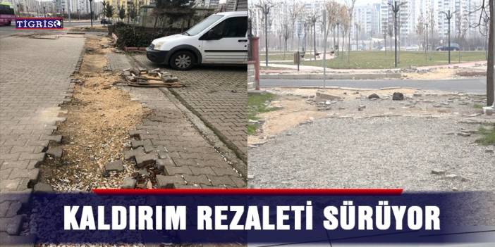 Kaldırım rezaleti sürüyor