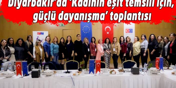 Diyarbakır’da ‘Kadının eşit temsili için, güçlü dayanışma’ toplantısı