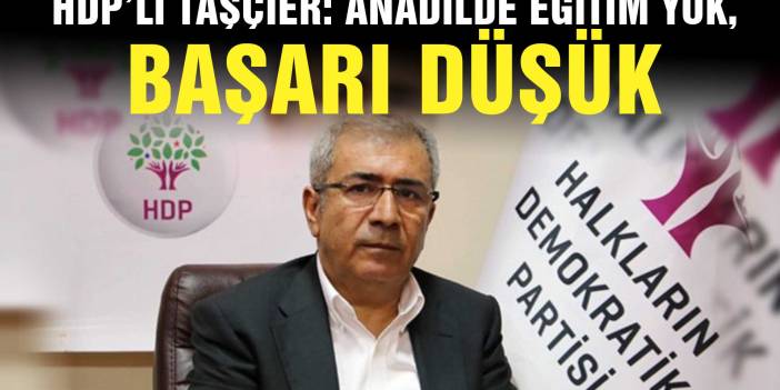 HDP’li Taşçıer: Anadilde eğitim yok, başarı düşük