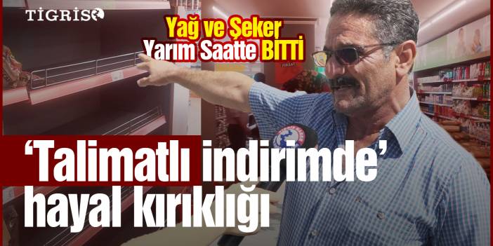Yağ ve şeker yarım saatte bitti