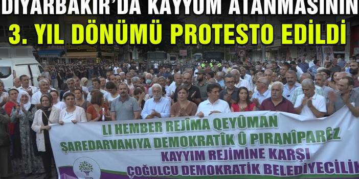 Diyarbakır’da kayyum atanmasının 3. Yıl dönümü protesto edildi