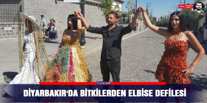 Diyarbakır'da bitkilerden elbise defilesi