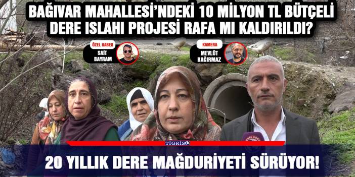 20 yıllık dere mağduriyeti sürüyor!