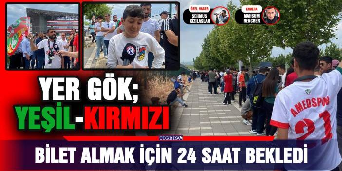 Bilet almak için 24 saat bekledi