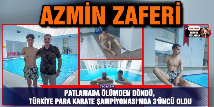 Patlamada ölümden döndü, Türkiye Para Karate Şampiyonası'nda 3'üncü oldu