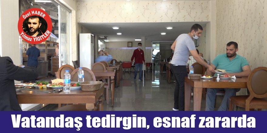 Vatandaş tedirgin, esnaf zararda